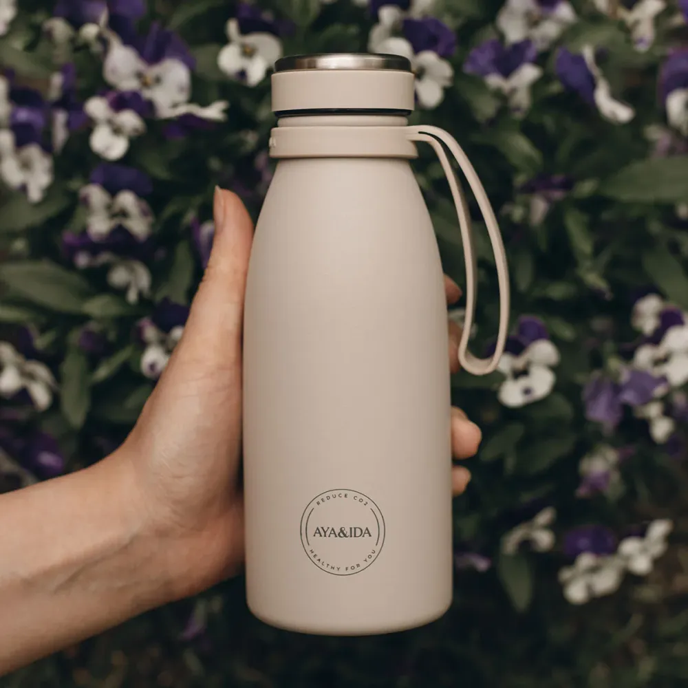 AYA&IDA Drinking Bottle 350ml | Cream Beige