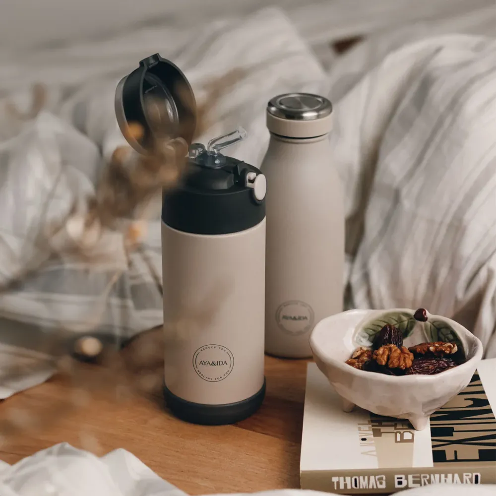 AYA&IDA Drinking Bottle 350ml | Cream Beige