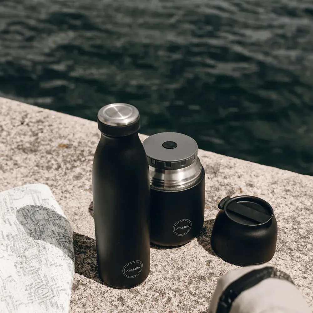 AYA&IDA Drinking Bottle 500ml | Matte Black