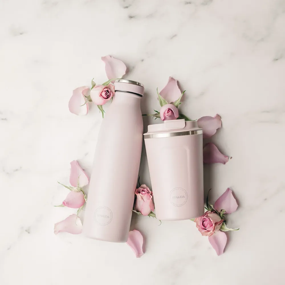 AYA&IDA Drinking Bottle 500ml | Soft Rose