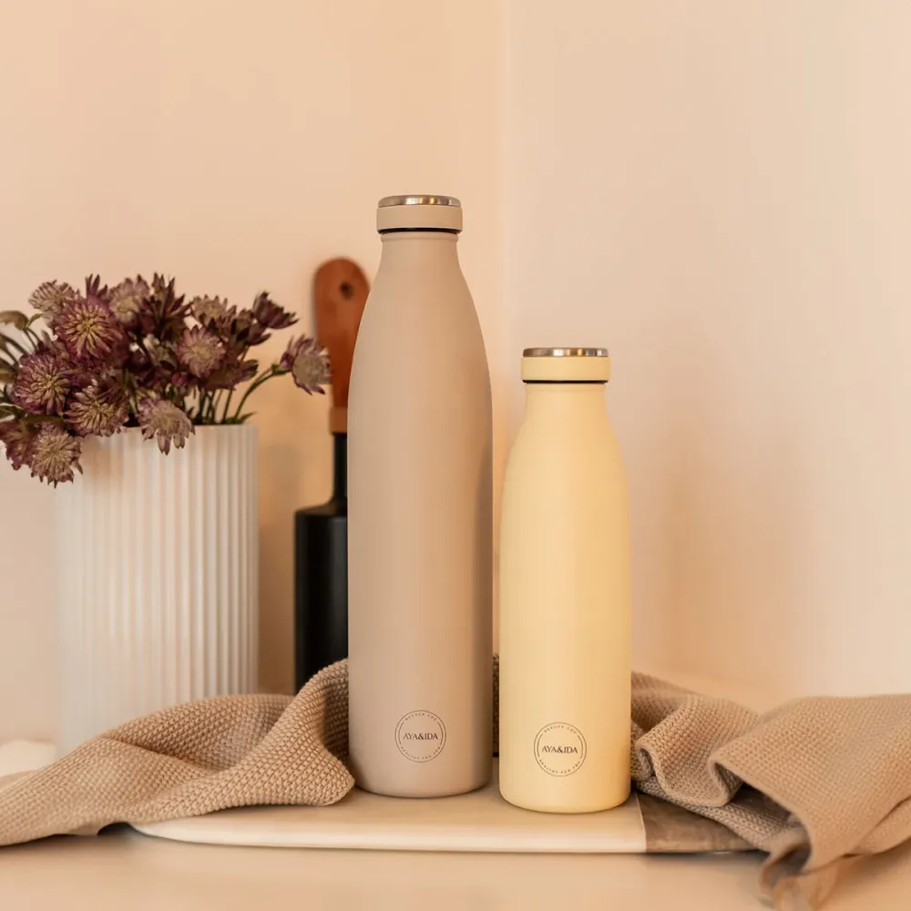 AYA&IDA Drinking Bottle 750ml | Cream Beige