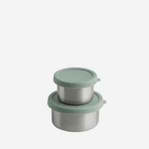 AYA&IDA 2 Snack Containers, Mint Green, 100 ml + 200 ml