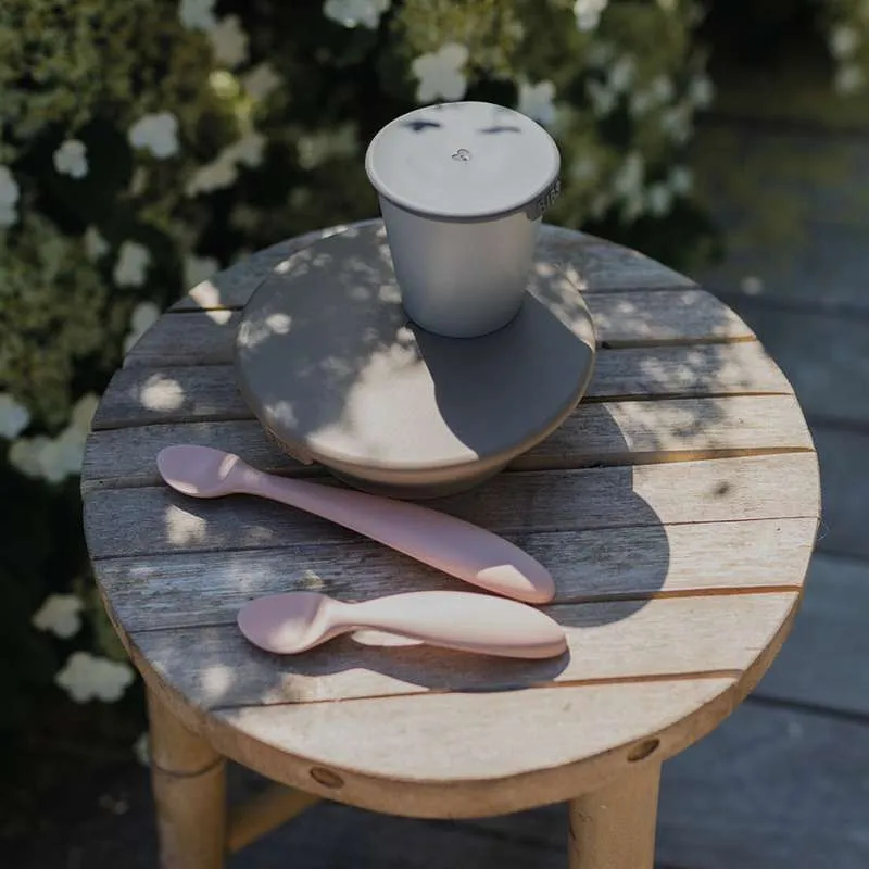 BIBS Dinner Skesæt - Stor og Lille Ske - Vanilla