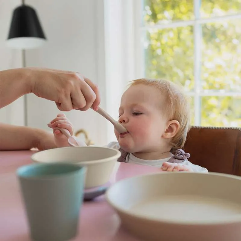 BIBS Dinner Skesæt - Stor og Lille Ske - Blush