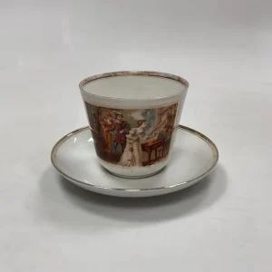 Bing og Grøndahl Antik Kaffekop med KPM Underkop