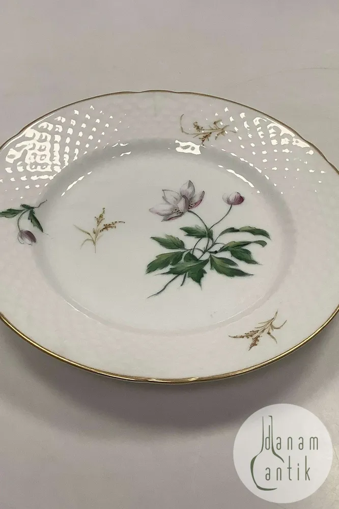 Bing og Grøndahl Art Nouveau Anemone Kagetallerken