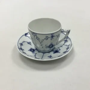 Bing & Grøndahl Blåmalet Musselmalet Kaffekop og Underkop No 305/102