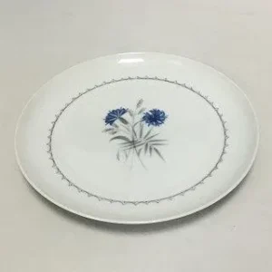 Bing & Grøndahl Demeter / Hvid Kornblomst Frokosttallerken No 26