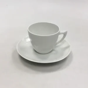 Bing & Grøndahl Elegance, Hvid Kaffekop og underkop No 102