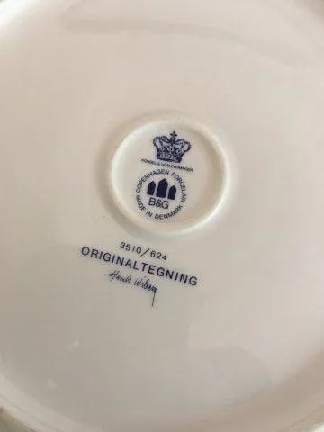 Bing & Grøndahl Harald Wiberg Julestel Rundt Kagefad No. 3510/624