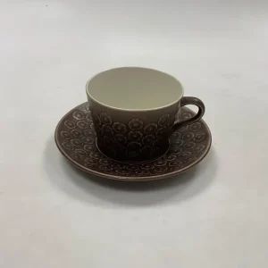 Bing og Grøndahl Kronjyden Umbra Azur Kaffekop og Underkop