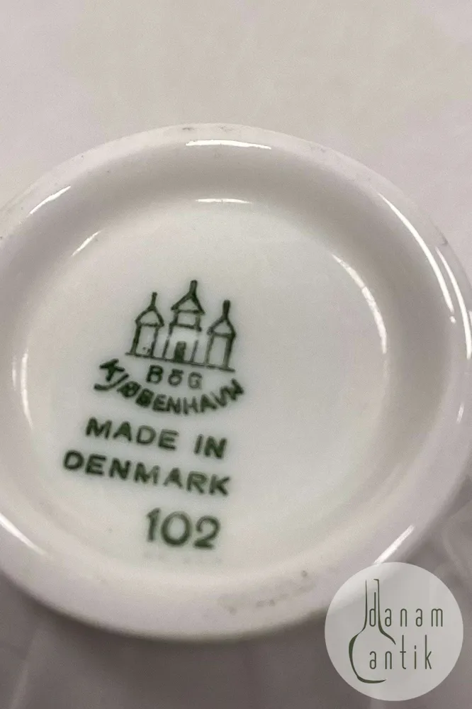 Bing & Grøndahl Offenbach uden guld Kaffekop og underkop No 102