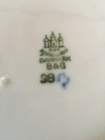 Bing og Grøndahl Sommerfugl Kagetallerken No. 28