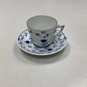 Bing og Grøndahl Sommerfugl med guld Kaffekop og Underkop No 102