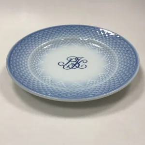 Bing og Grøndahl Blå Tone Hotel med Logo Middagstallerken No. 716/1009