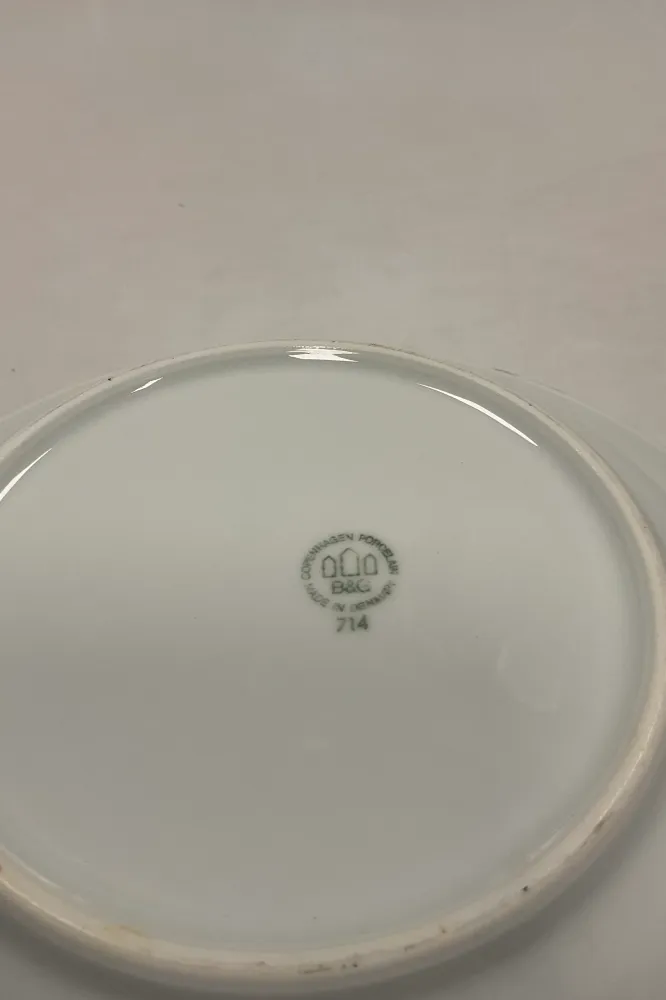 Bing & Grøndahl Blå Tone Hotel Stor Dyb Tallerken No 714/1008 MED LOGO