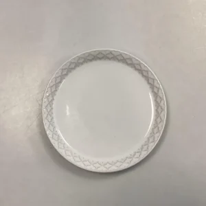 Bing og Grøndahl/Kronjyden Stentøj Hvid Cordial Kagetallerken No. 306