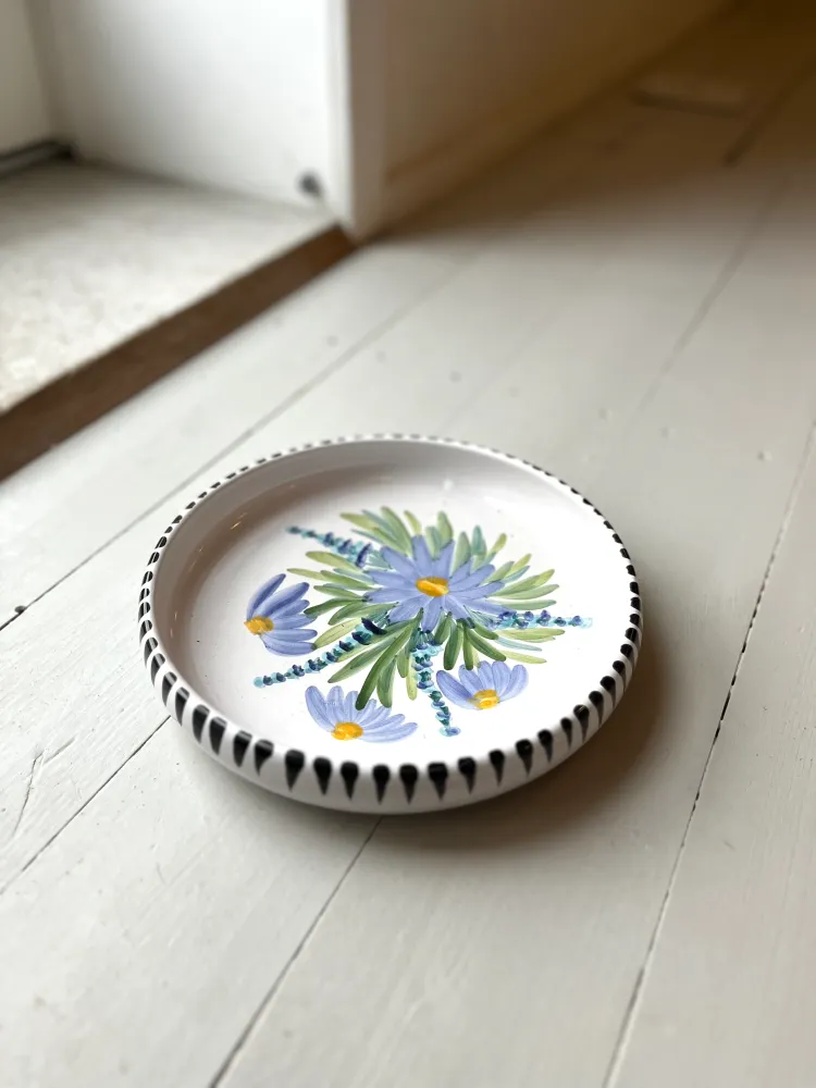 Blomstret fad fra Juelsminde - Vintage 139