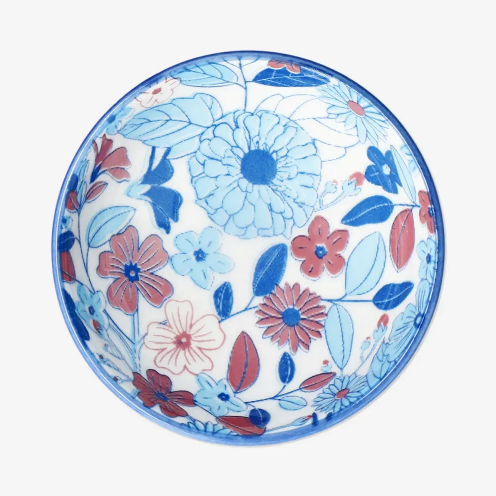 Blomstret sojaskål - 8 cm