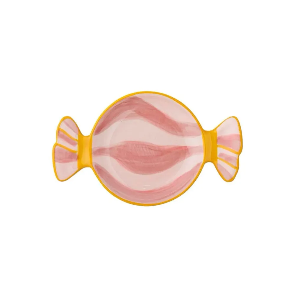 Bloomingville - Caramella Serveringsfad, Rosa, Stentøj 82062872 - Rose