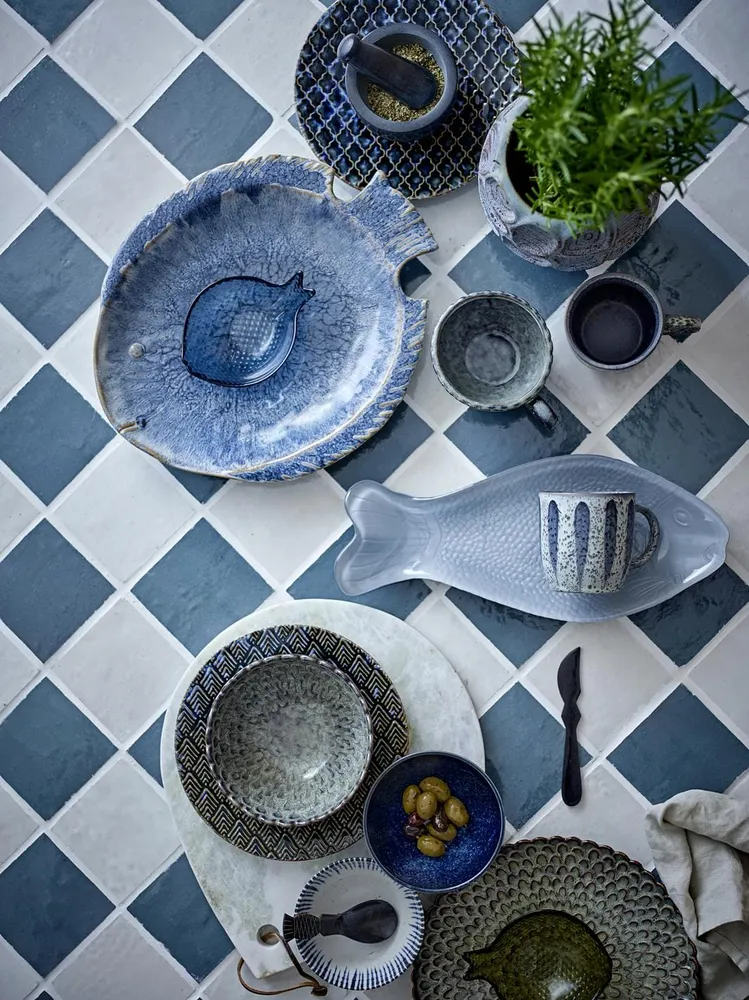 Bloomingville - Yuta Skål, Multifarvet, Glas 82068722 - Multi