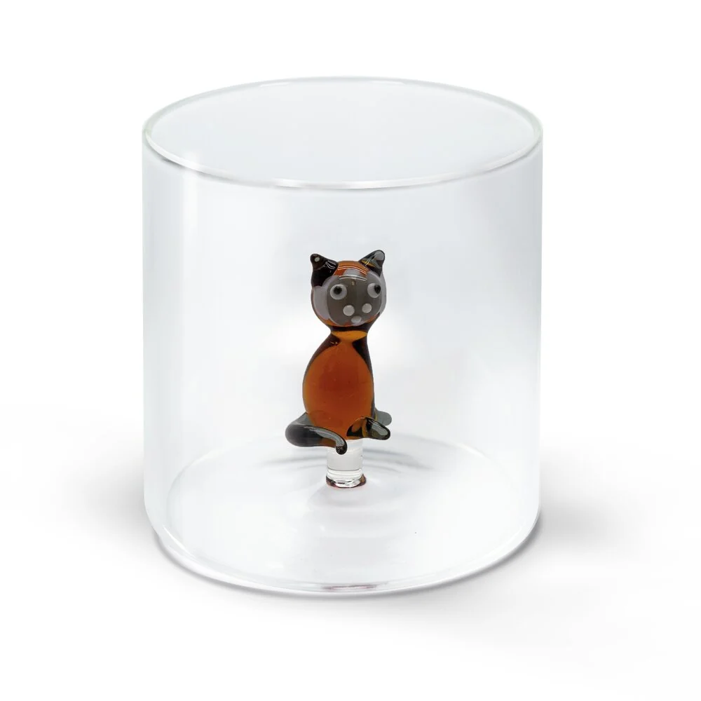 Borosilicate glas, siameser kat - 250 ml.