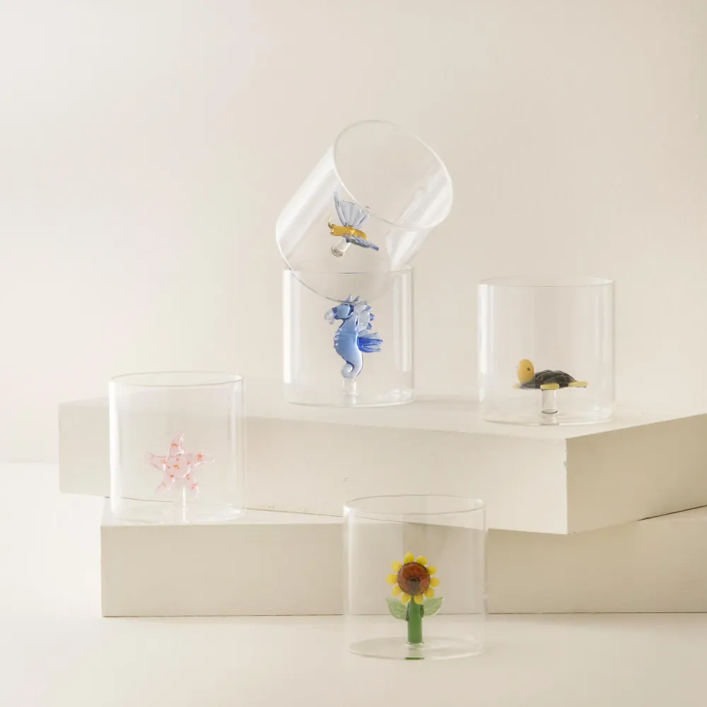 Borosilicate Glas, Sunflower - 250 ml.