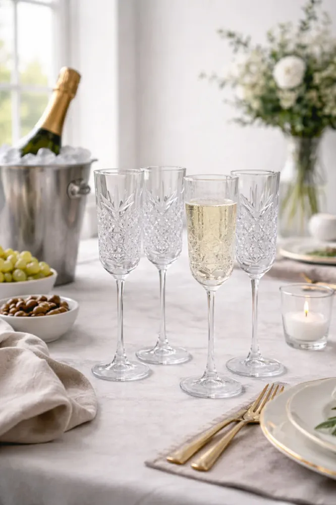 Champagneglas - 4 stk