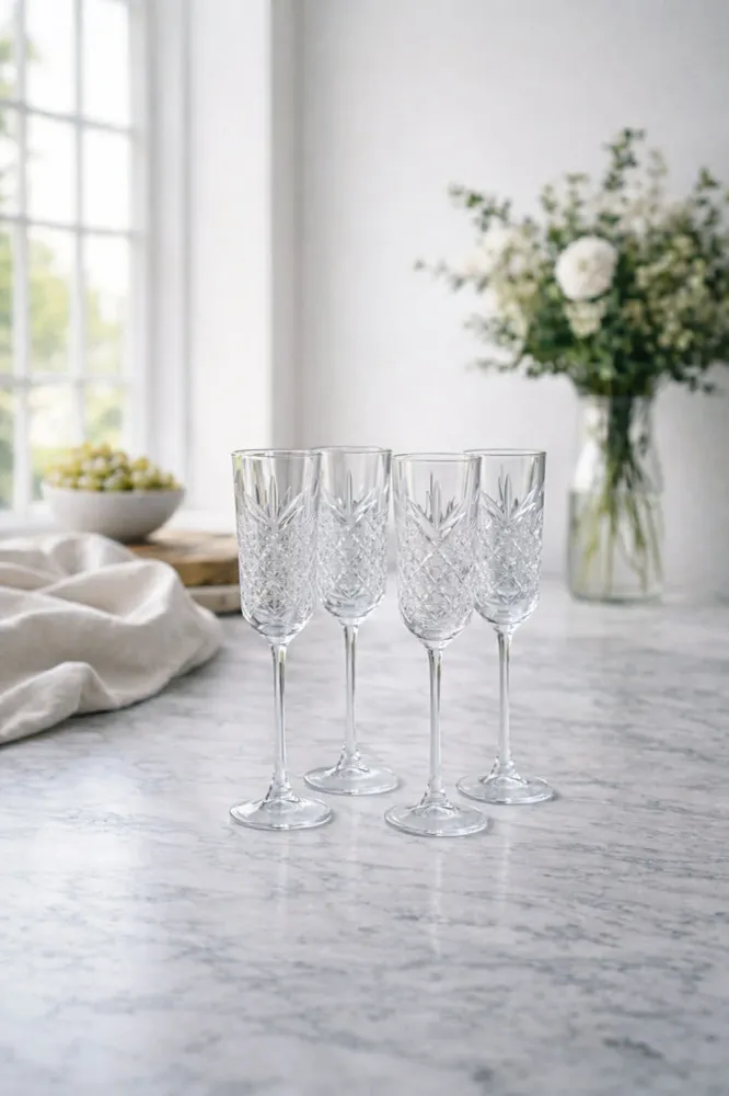 Champagneglas - 4 stk