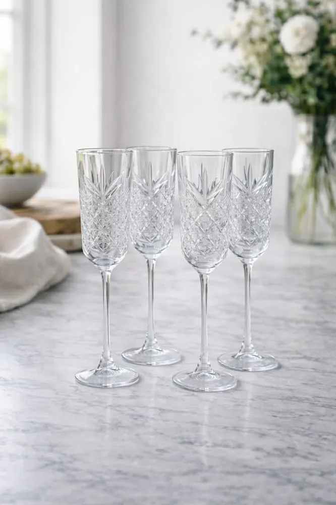 Champagneglas - 4 stk