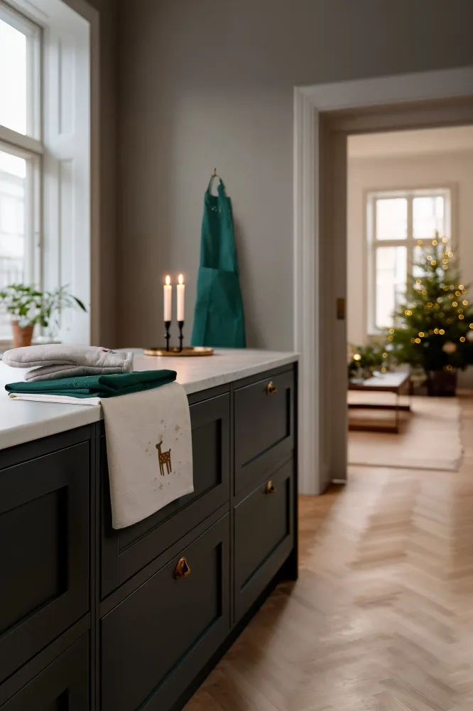 Christmas Fable viskestykke, creme - 50x70 cm.