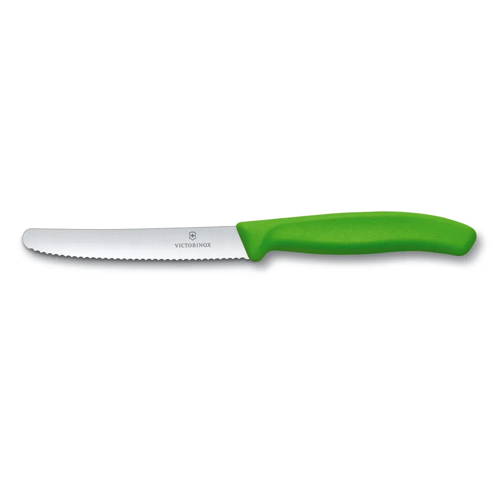 Classic tomatkniv, grøn - L11 cm.