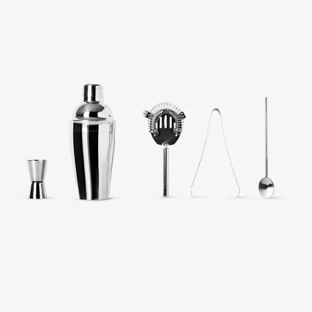 Cocktailshaker-sæt - 5 stk.