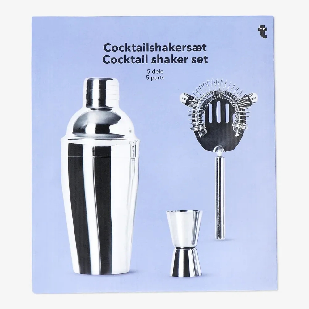Cocktailshaker-sæt - 5 stk.