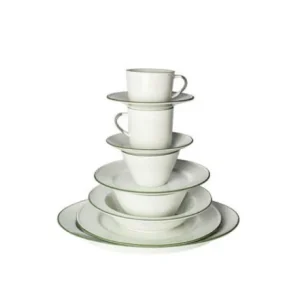 Coffee Cup Saucer Green