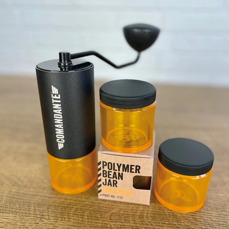 Comandante, Polymer Bean Jar med låg, Orange