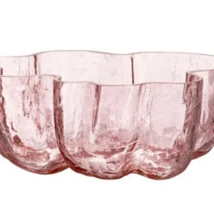 Crackle skål, pink - Ø25 cm