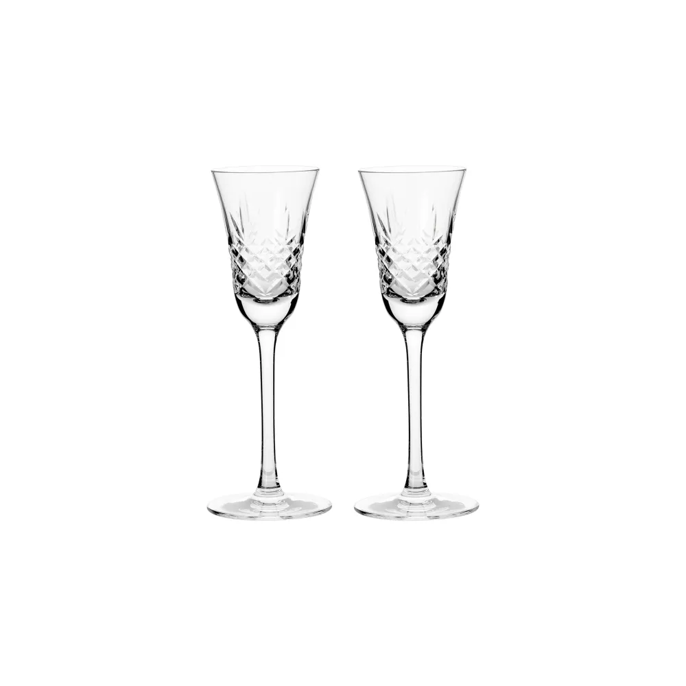 Crispy snapseglas, klar - 2 stk.