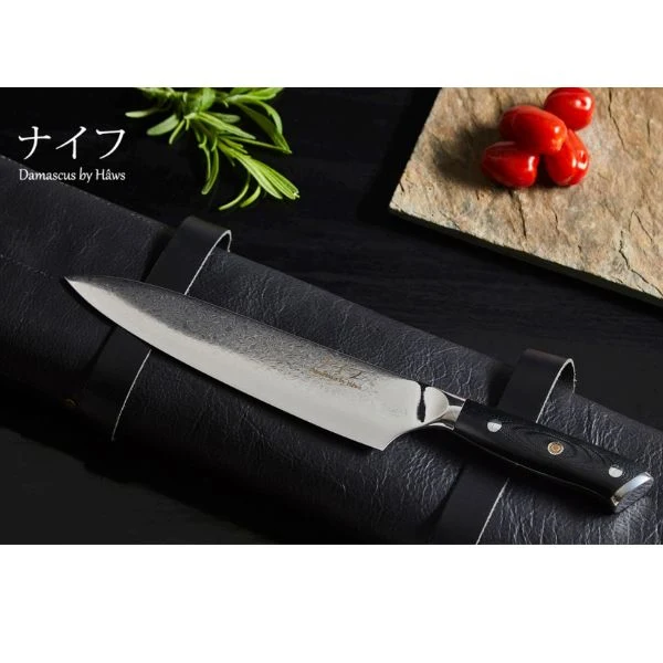 Damascus Hâws Chef kniv 32 cm G10