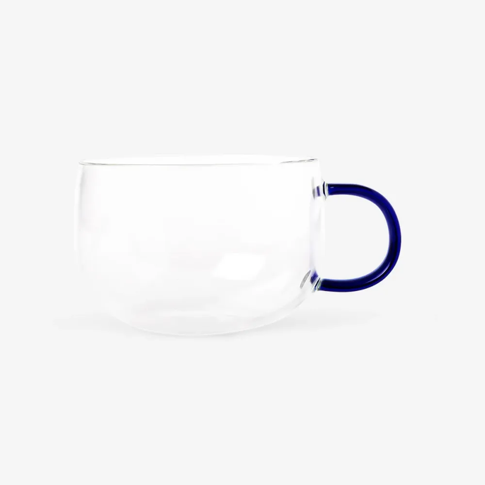 Designers Collection - Glaskrus med blå hank - 350 ml