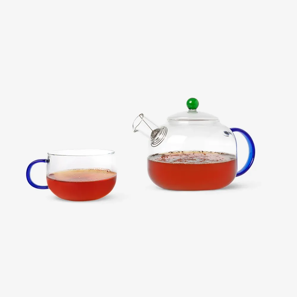 Designers Collection - Glaskrus med blå hank - 350 ml