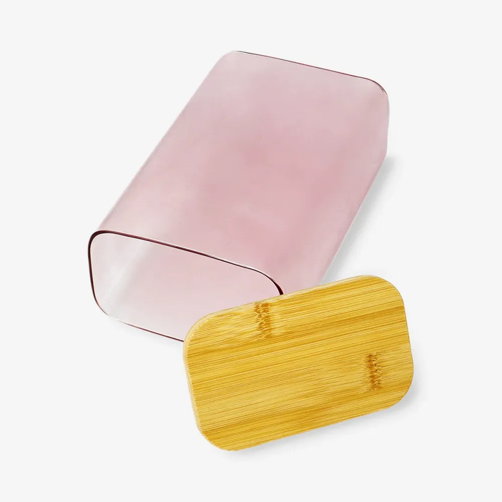 Designers Collection - Pink glasbeholder med låg - 1,7 L