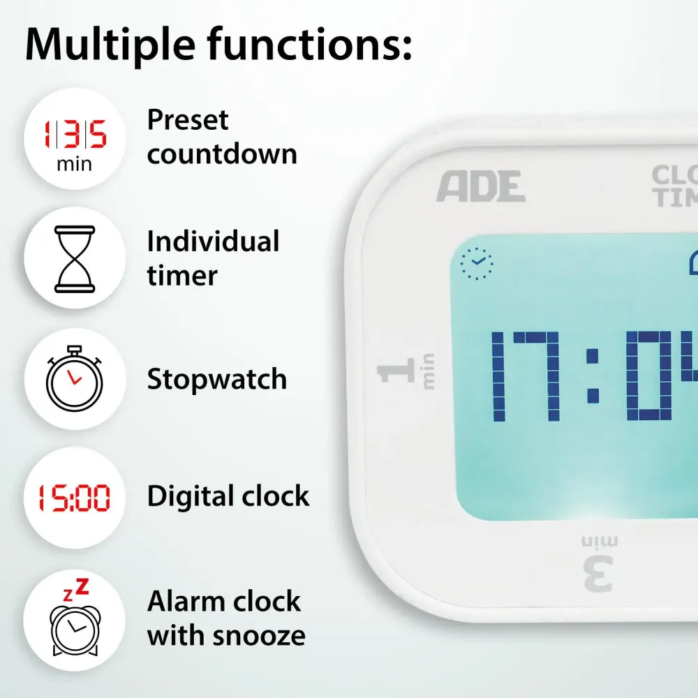 Digitalt minutur - hvid