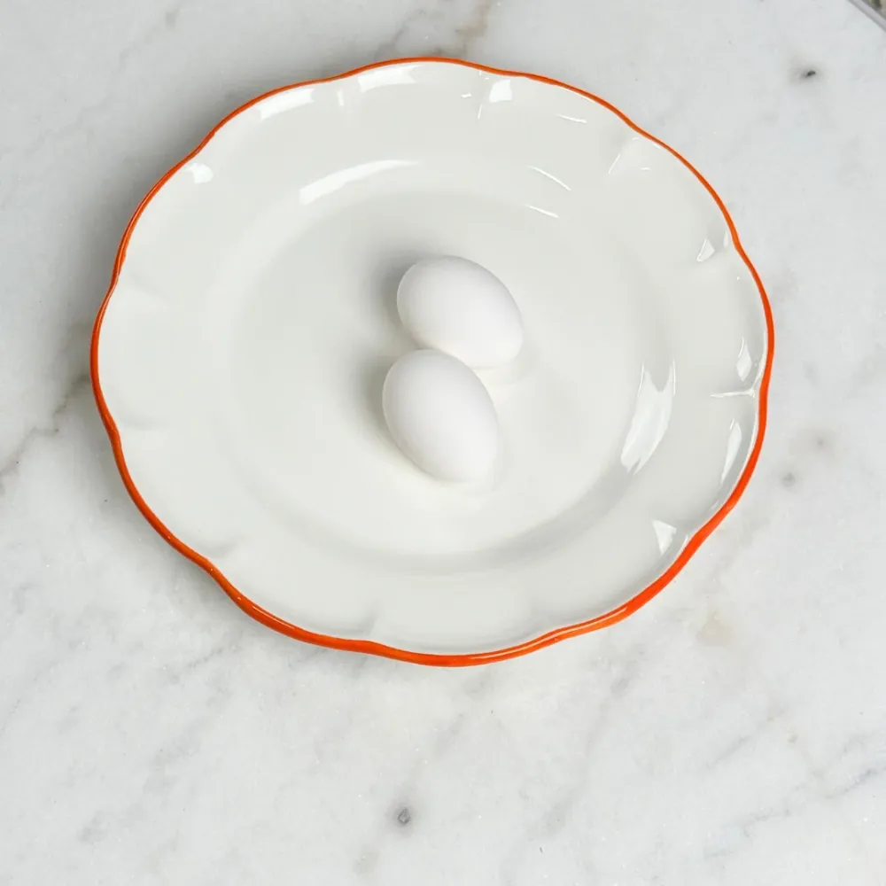 Dinner Plate Orange Line