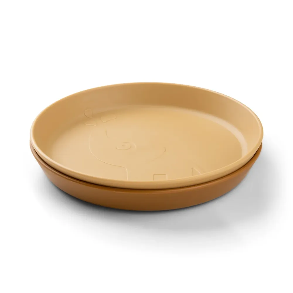 Kiddish tallerken 2 stk. - Elphee - Mustard Done by Deer