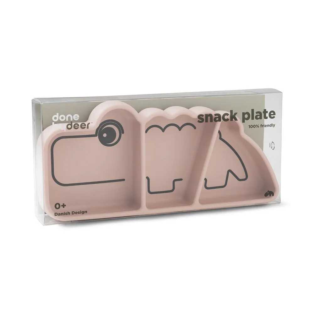 Stick & Stay snacktallerken - Croco - Pudder Done by Deer