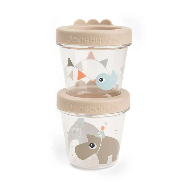 Done Deer Bøtter til Babymad - 2 stk. - Celebration - Sand