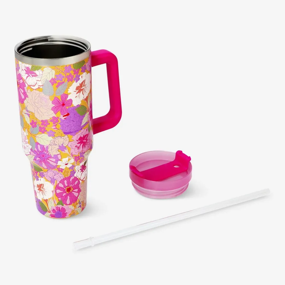 Drikkedunk med blomsterprint - 1,2 L