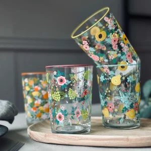 Drikkeglas FLORA - Sæt med 4 glas