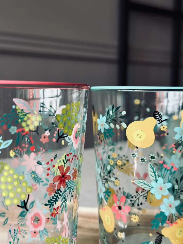 Drikkeglas FLORA - Sæt med 4 glas